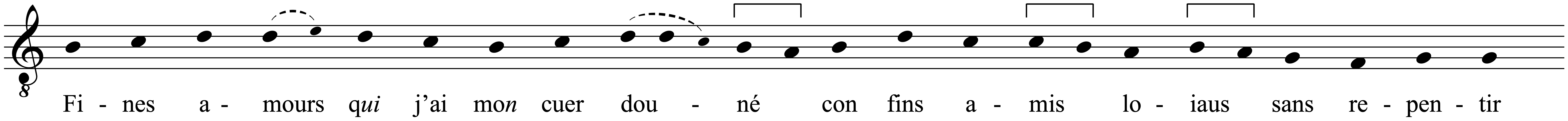 Work musical notation